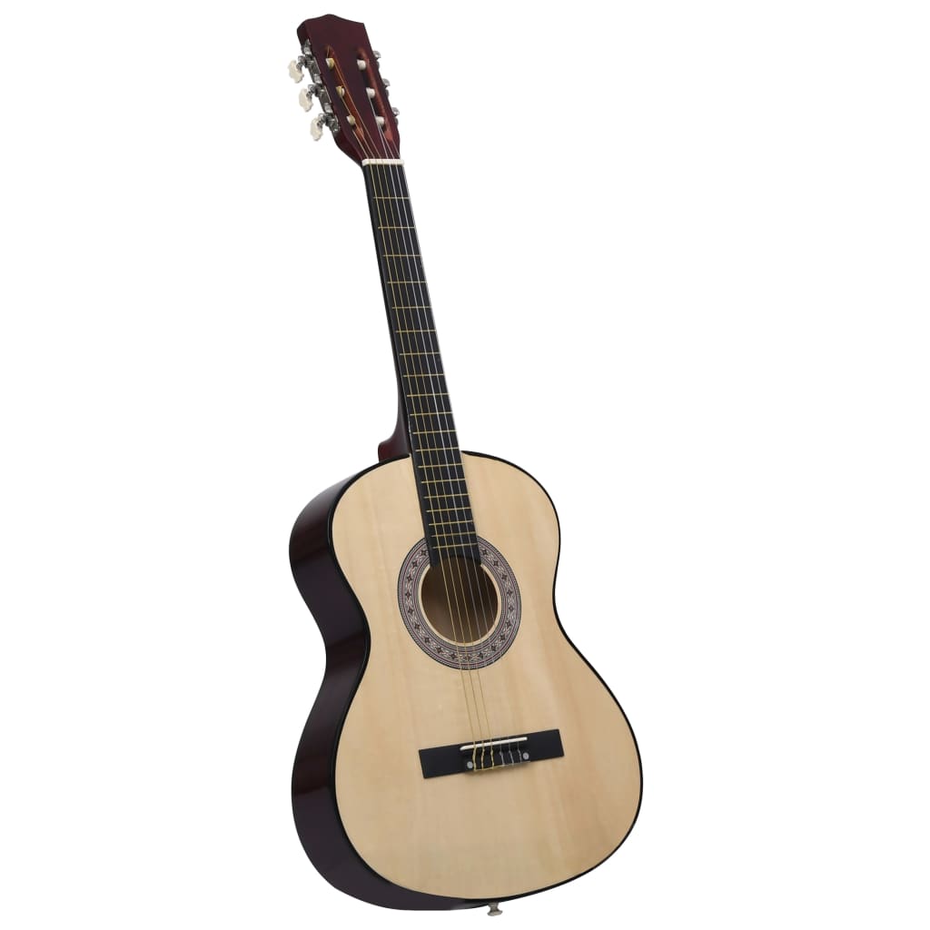 vidaXL Gitara klasyczna dla początkujących, 4/4, 39", z pokrowcem