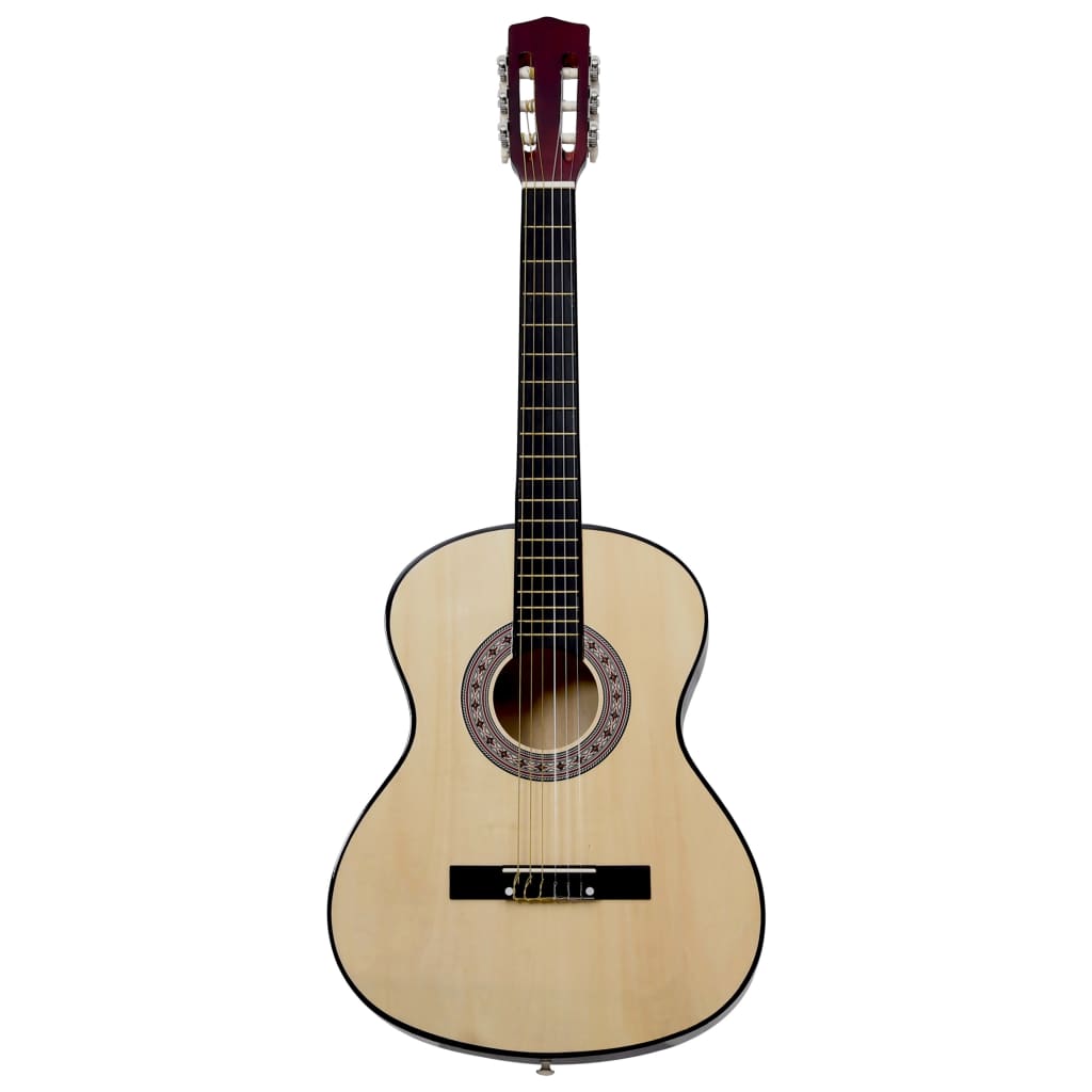 vidaXL Gitara klasyczna dla początkujących, 4/4, 39", z pokrowcem