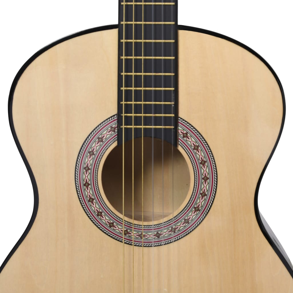 vidaXL Gitara klasyczna dla początkujących, 4/4, 39", z pokrowcem