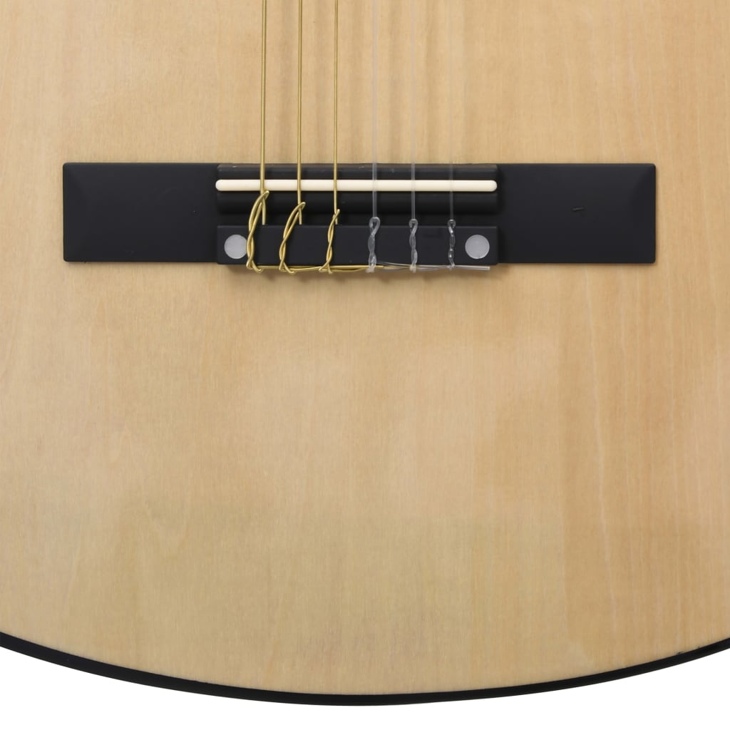 vidaXL Gitara klasyczna dla początkujących, 4/4, 39", z pokrowcem