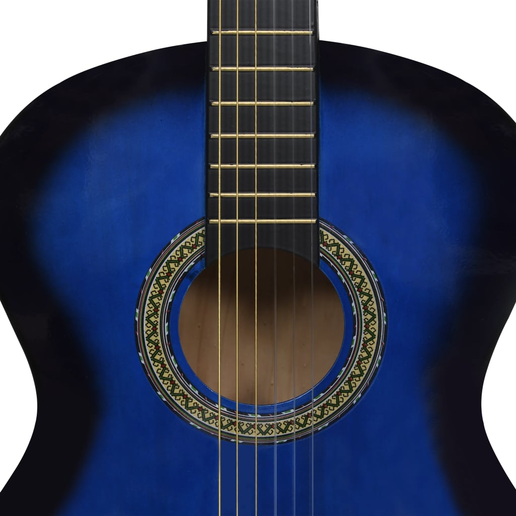 vidaXL Gitara klasyczna dla początkujących, 4/4, 39", z pokrowcem