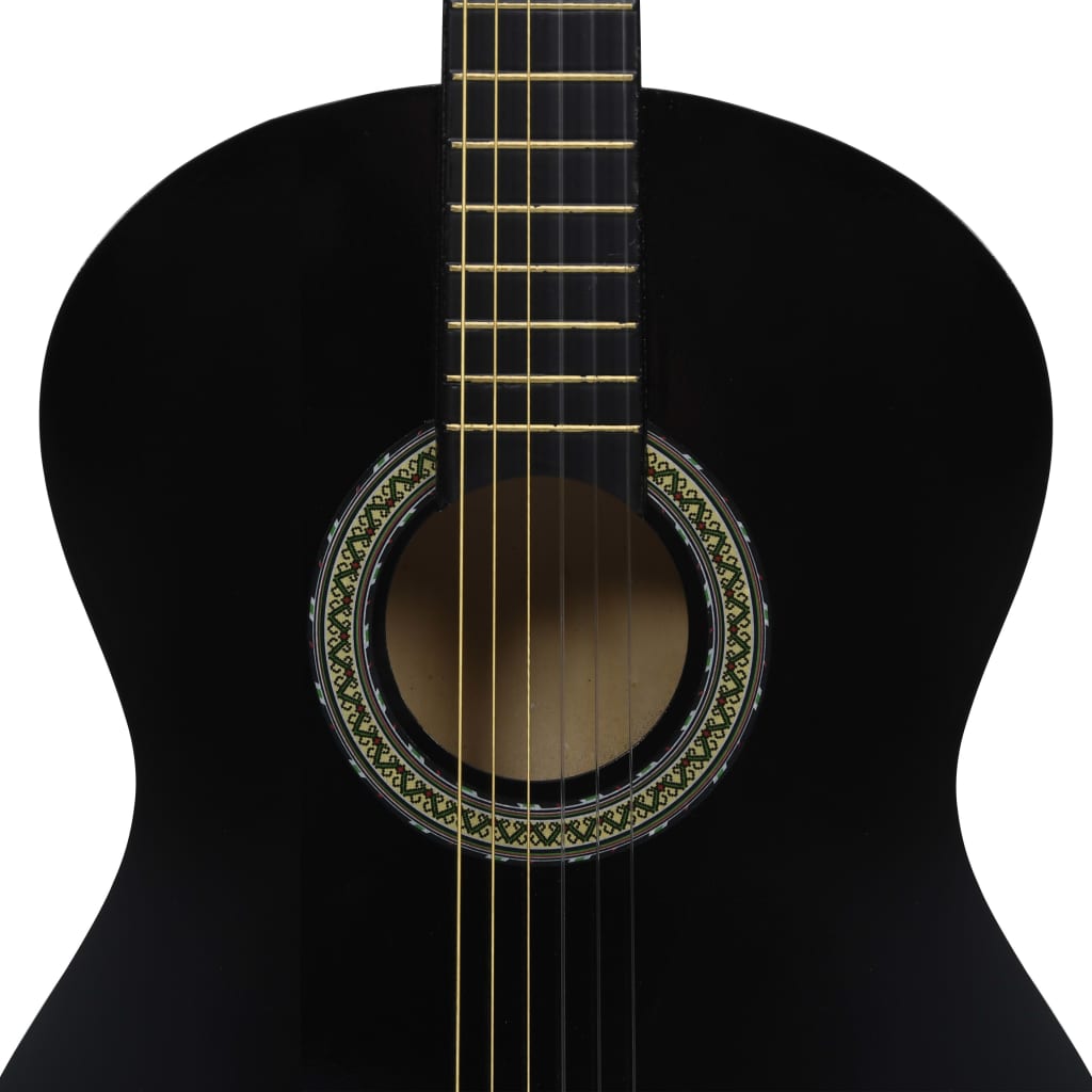 vidaXL Gitara klasyczna dla początkujących, 4/4, 39", z pokrowcem