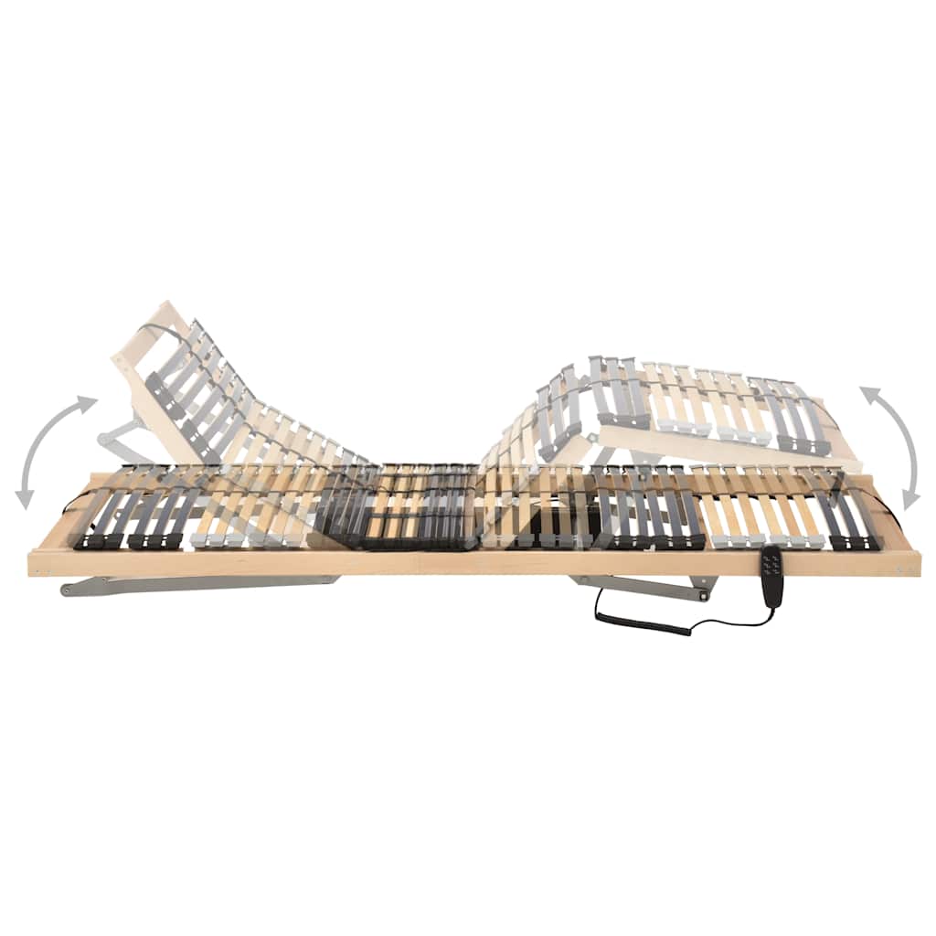 vidaXL Elektryczny stelaż do łóżka z 42 listwami, 7 stref, 80 x 200 cm