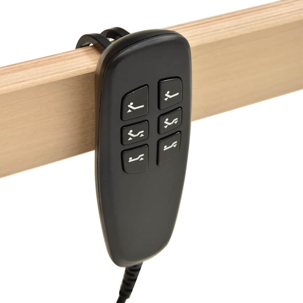 vidaXL Elektryczny stelaż do łóżka z 42 listwami, 7 stref, 80 x 200 cm