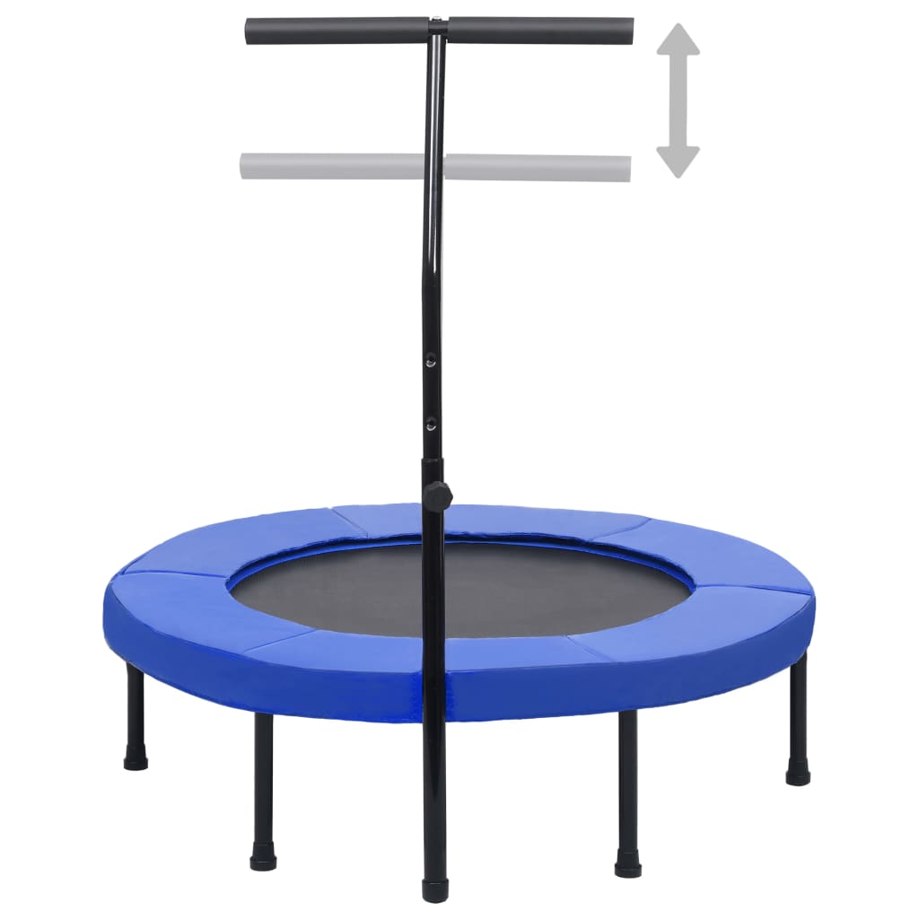 vidaXL Trampolina fitness, uchwyt i nakładka zabezpieczająca, 102 cm