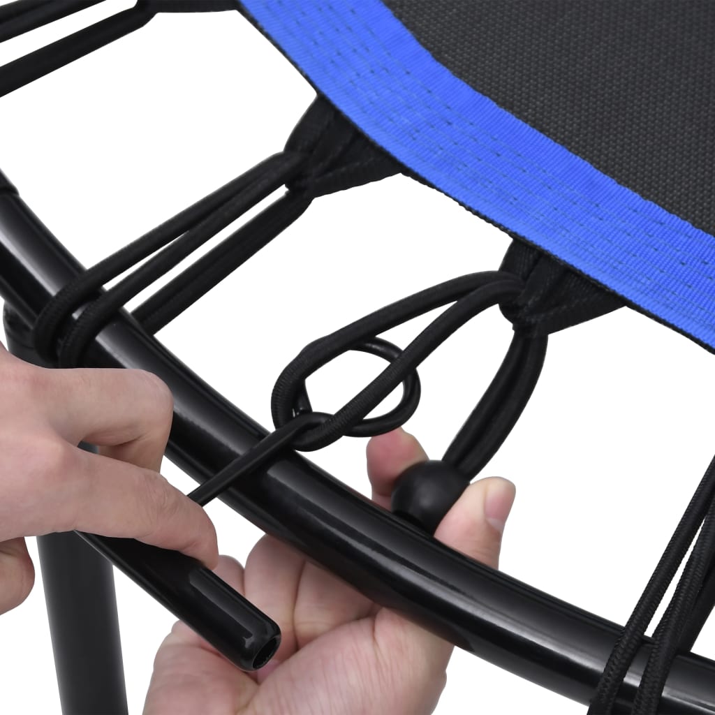 vidaXL Trampolina fitness, uchwyt i nakładka zabezpieczająca, 102 cm