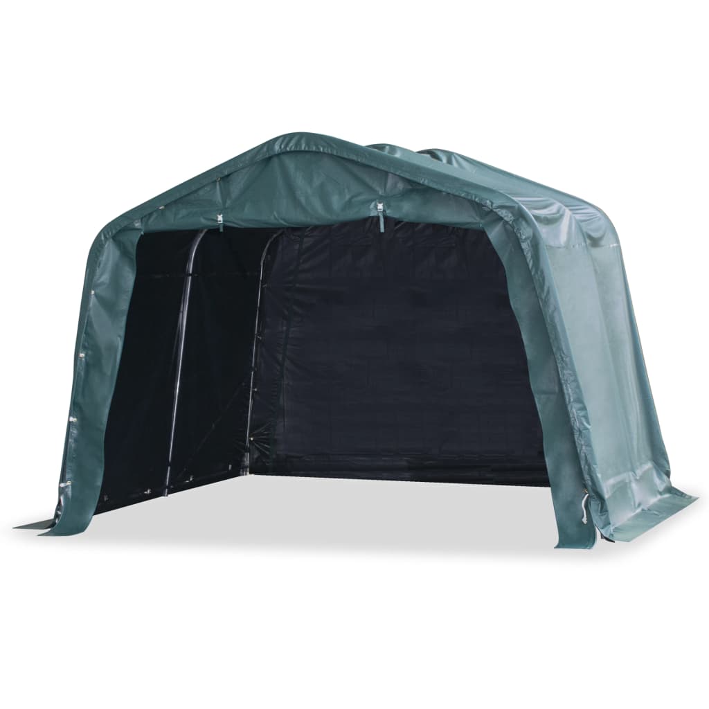 vidaXL Namiot dla bydła, PVC 550 g/m², 3,3 x 3,2 m, ciemnozielony