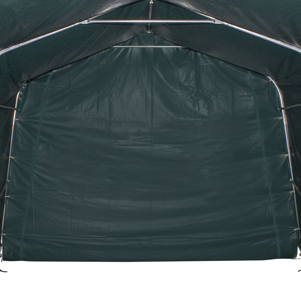 vidaXL Namiot dla bydła, PVC 550 g/m², 3,3 x 3,2 m, ciemnozielony