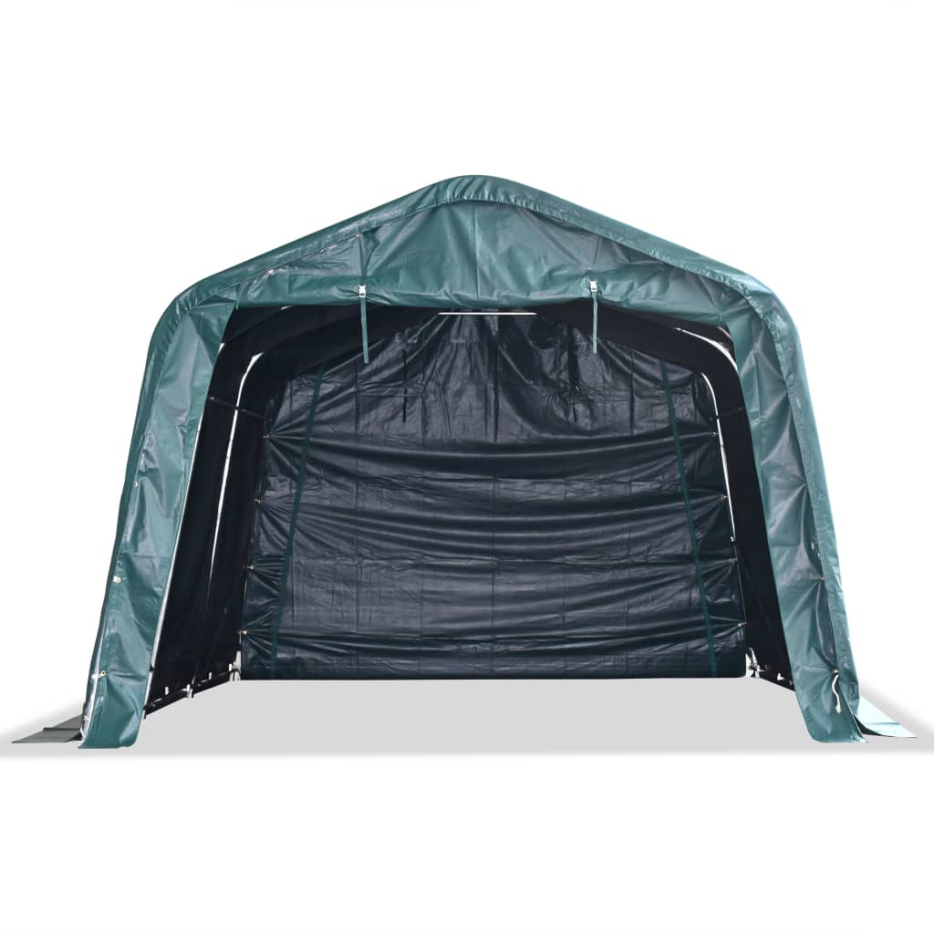 vidaXL Namiot dla bydła, PVC 550 g/m², 3,3 x 4,8 m, ciemnozielony