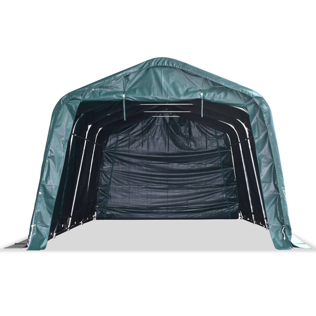 vidaXL Namiot dla bydła, PVC 550 g/m², 3,3 x 6,4 m, ciemnozielony
