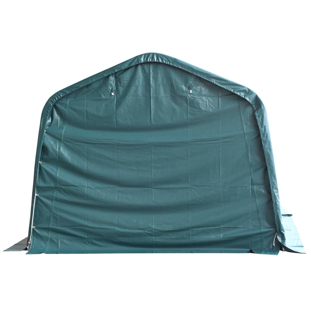 vidaXL Namiot dla bydła, PVC 550 g/m², 3,3 x 8 m, ciemnozielony
