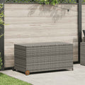 vidaXL Skrzynia ogrodowa, jasnoszara, 120x65x61 cm, polirattan