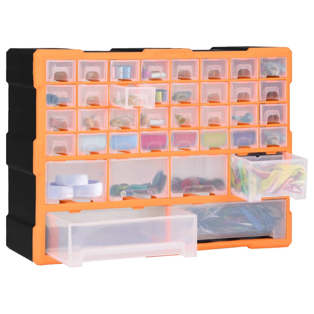 vidaXL Organizer z 38 szufladkami, 52x16x37,5 cm