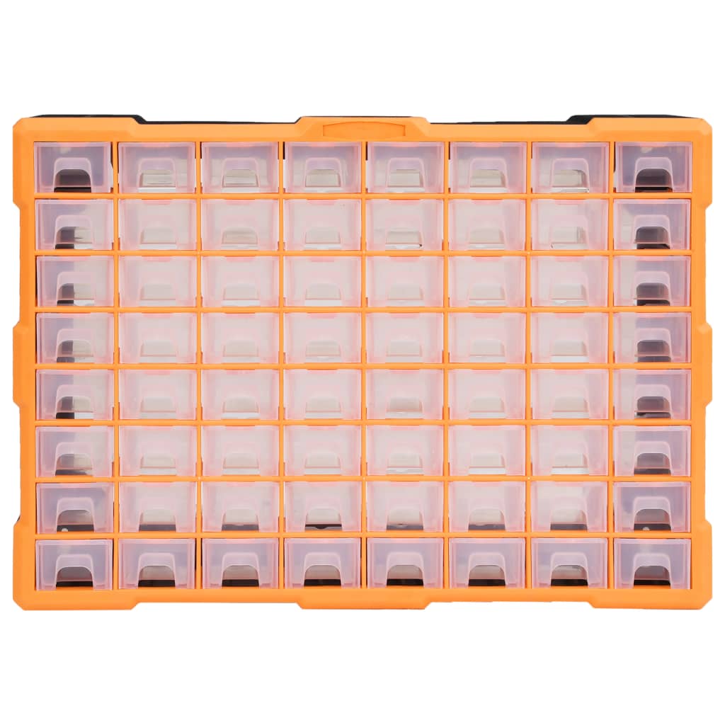 vidaXL Organizer z 64 szufladkami, 52x16x37,5 cm