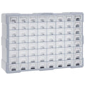 vidaXL Organizer z 64 szufladkami, 52x16x37,5 cm