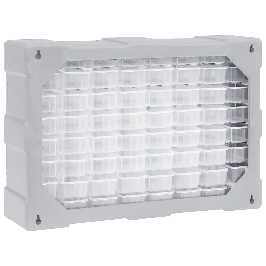 vidaXL Organizer z 64 szufladkami, 52x16x37,5 cm