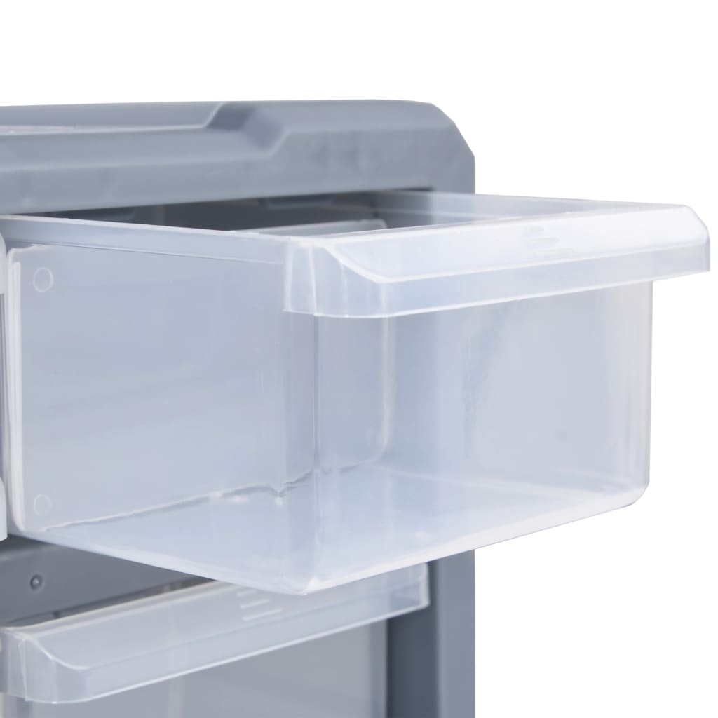vidaXL Organizery z 12 szufladkami, 2 szt, 26,5x16x26 cm