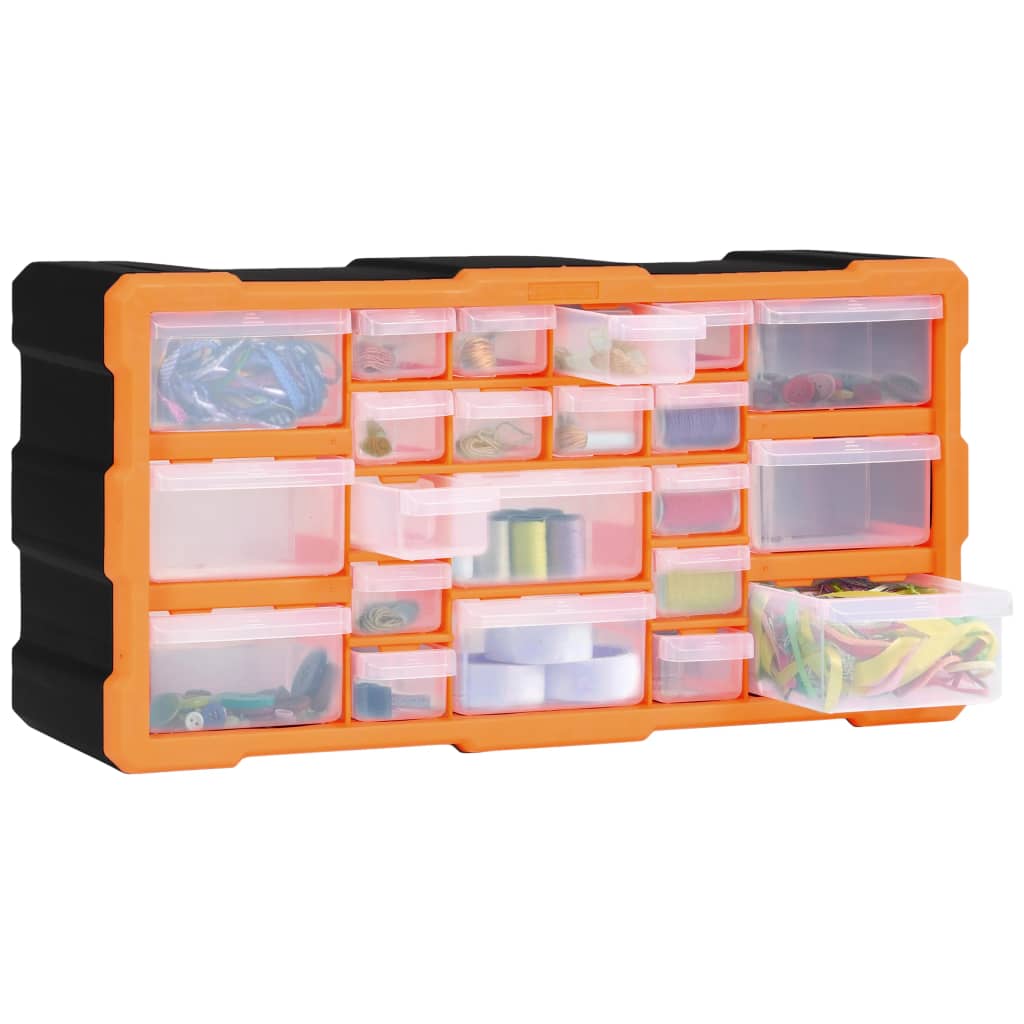 vidaXL Organizer z 22 szufladkami, 49x16x25,5 cm