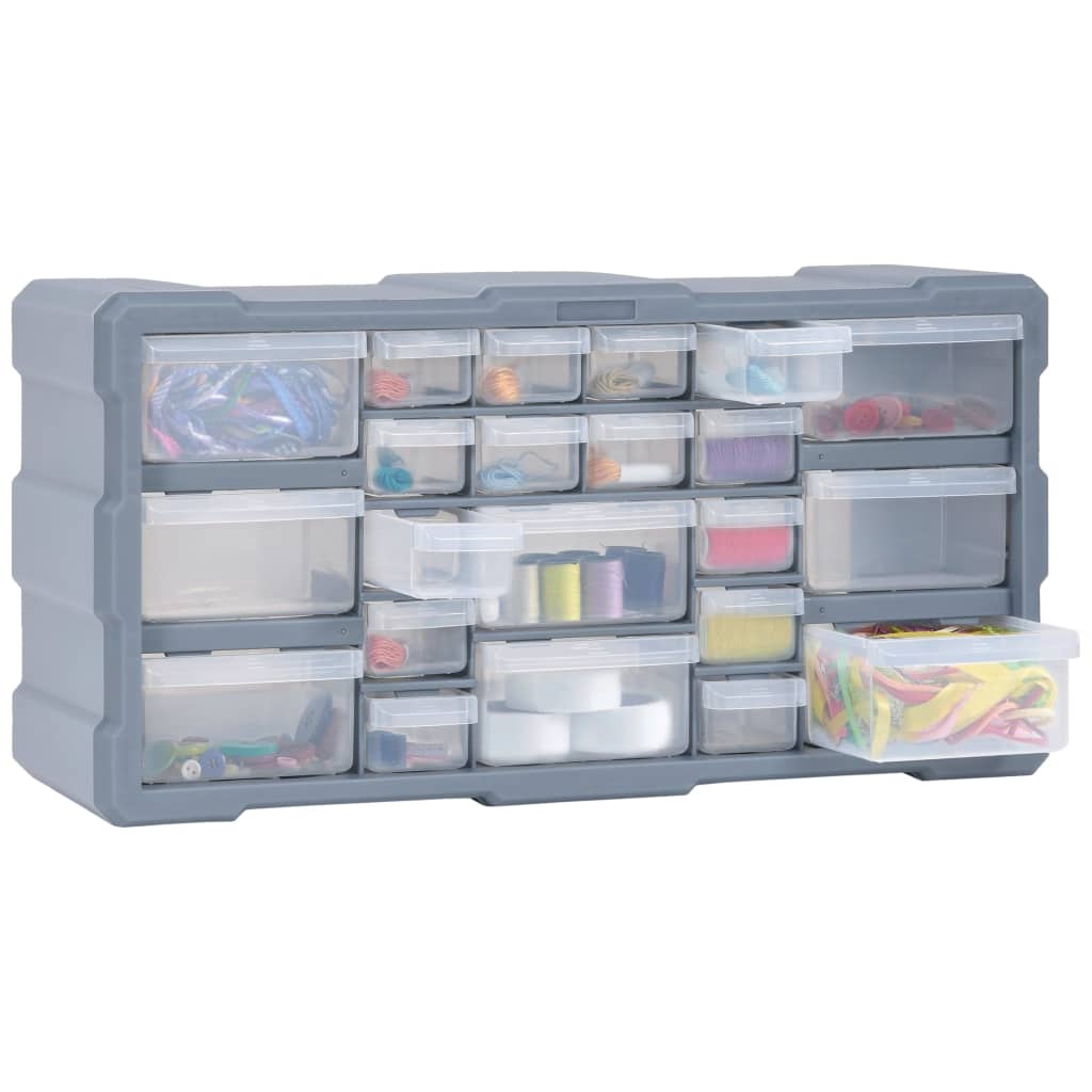 vidaXL Organizer z 22 szufladkami, 49x16x25,5 cm