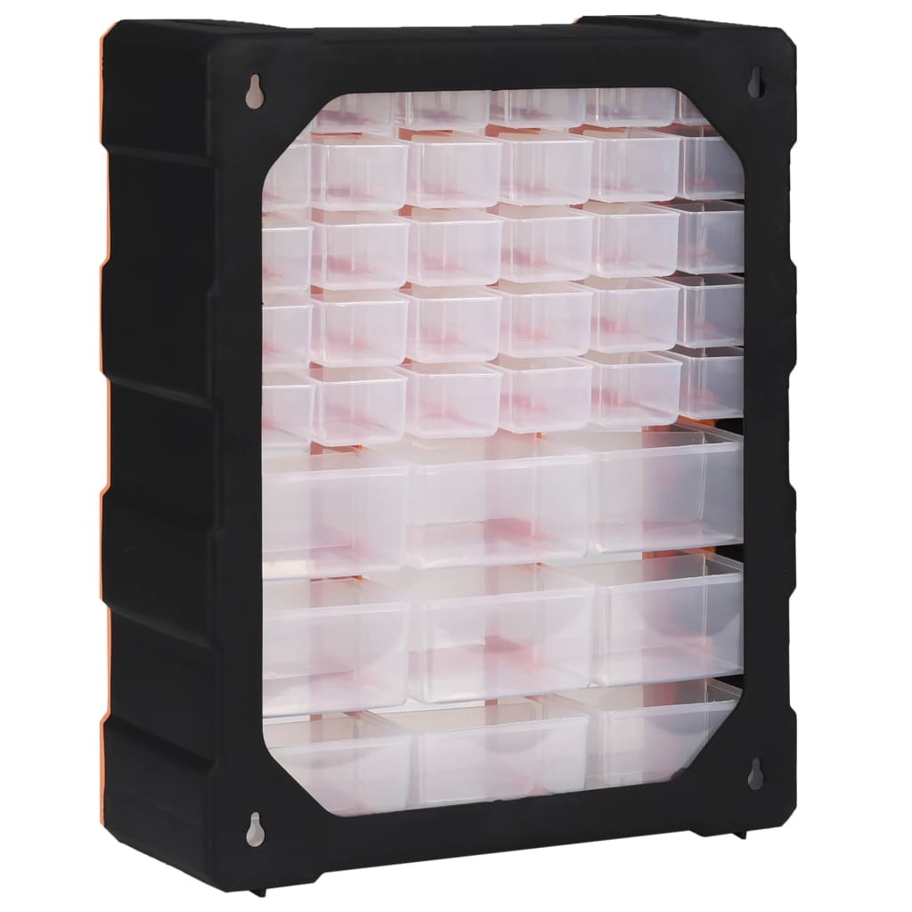 vidaXL Organizer z 39 szufladkami, 38x16x47 cm