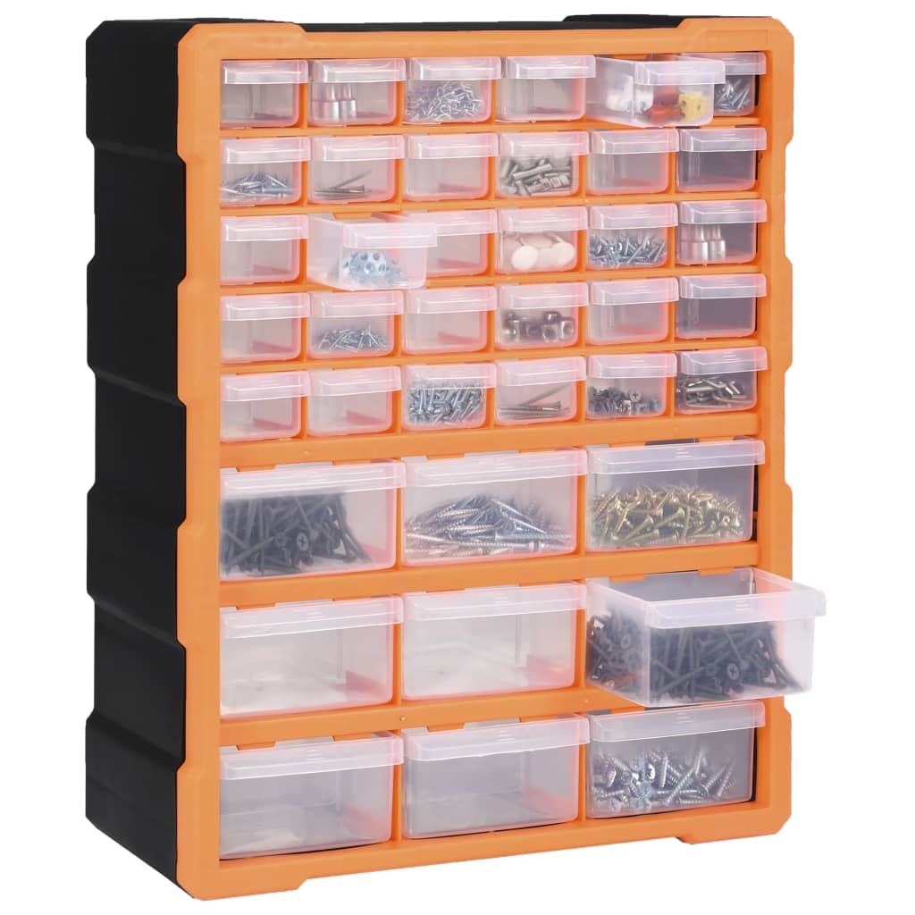 vidaXL Organizer z 39 szufladkami, 38x16x47 cm