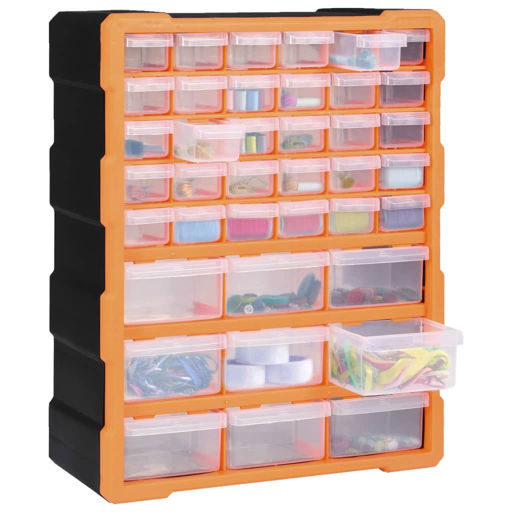 vidaXL Organizer z 39 szufladkami, 38x16x47 cm