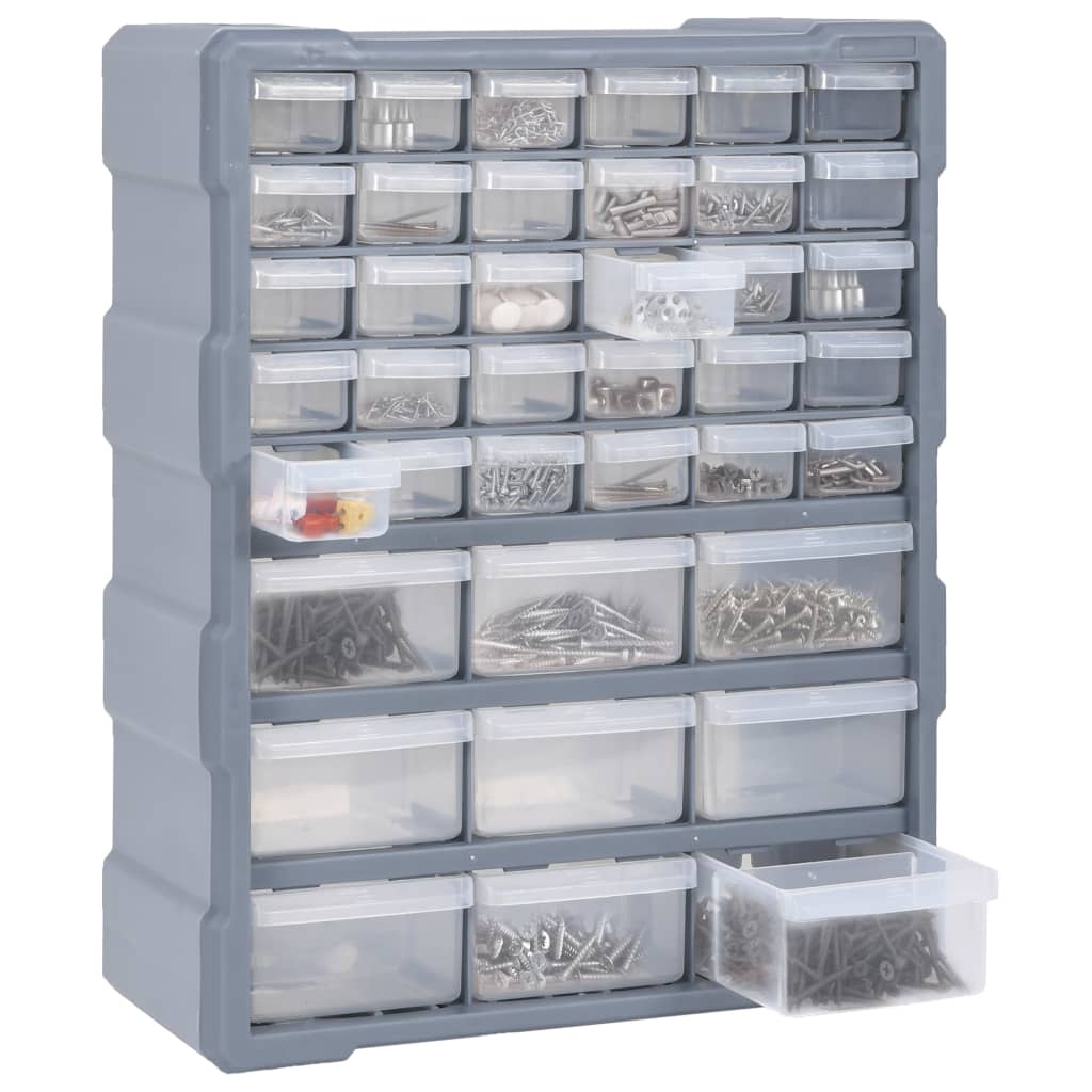vidaXL Organizer z 39 szufladkami, 38x16x47 cm