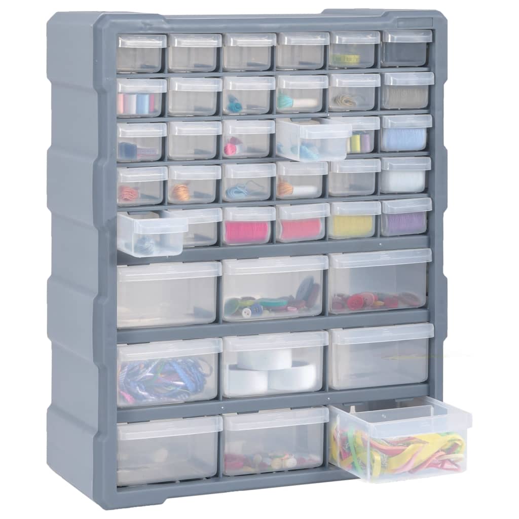 vidaXL Organizer z 39 szufladkami, 38x16x47 cm