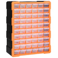 vidaXL Organizer z 60 szufladkami, 38x16x47,5 cm