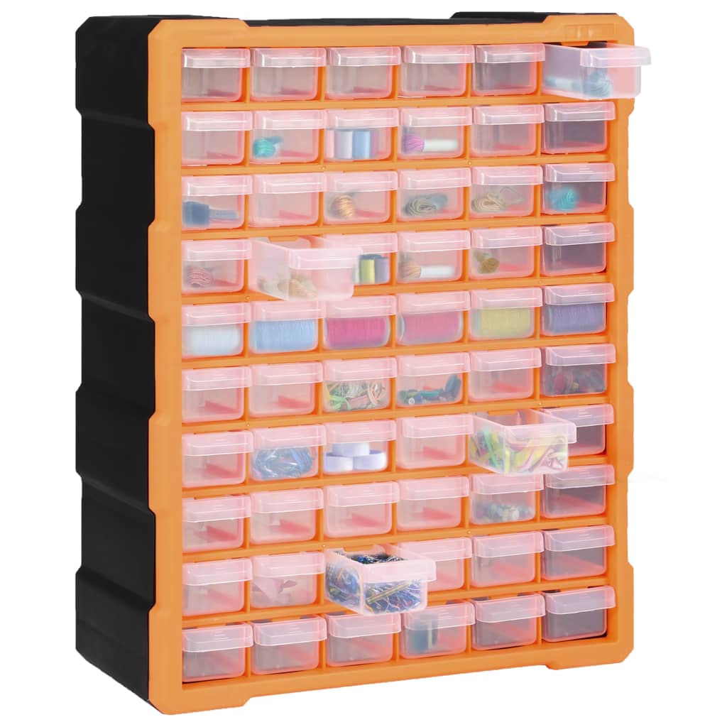 vidaXL Organizer z 60 szufladkami, 38x16x47,5 cm