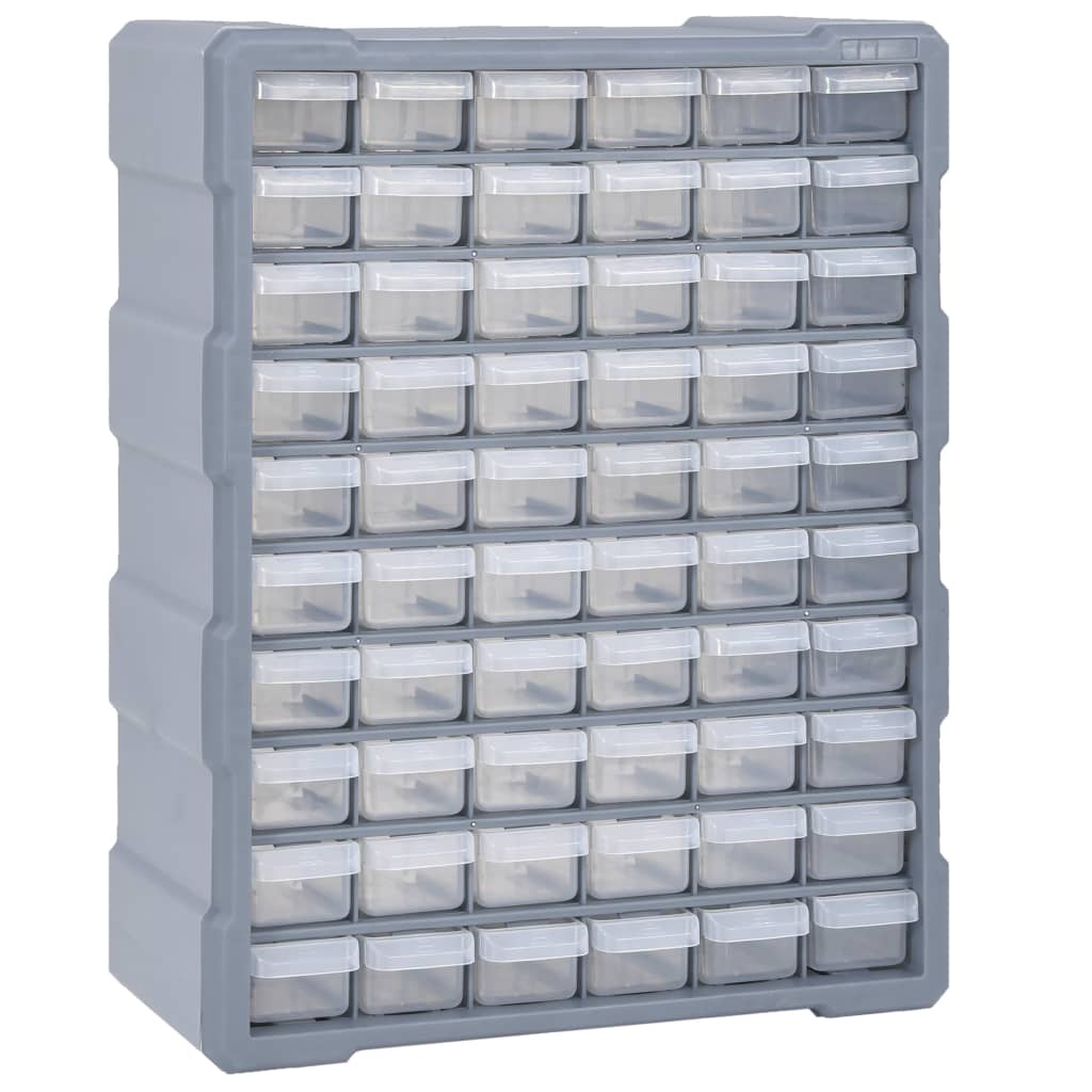 vidaXL Organizer z 60 szufladkami, 38x16x47,5 cm