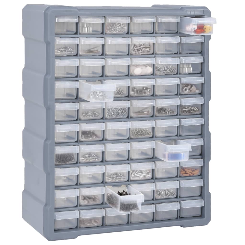 vidaXL Organizer z 60 szufladkami, 38x16x47,5 cm