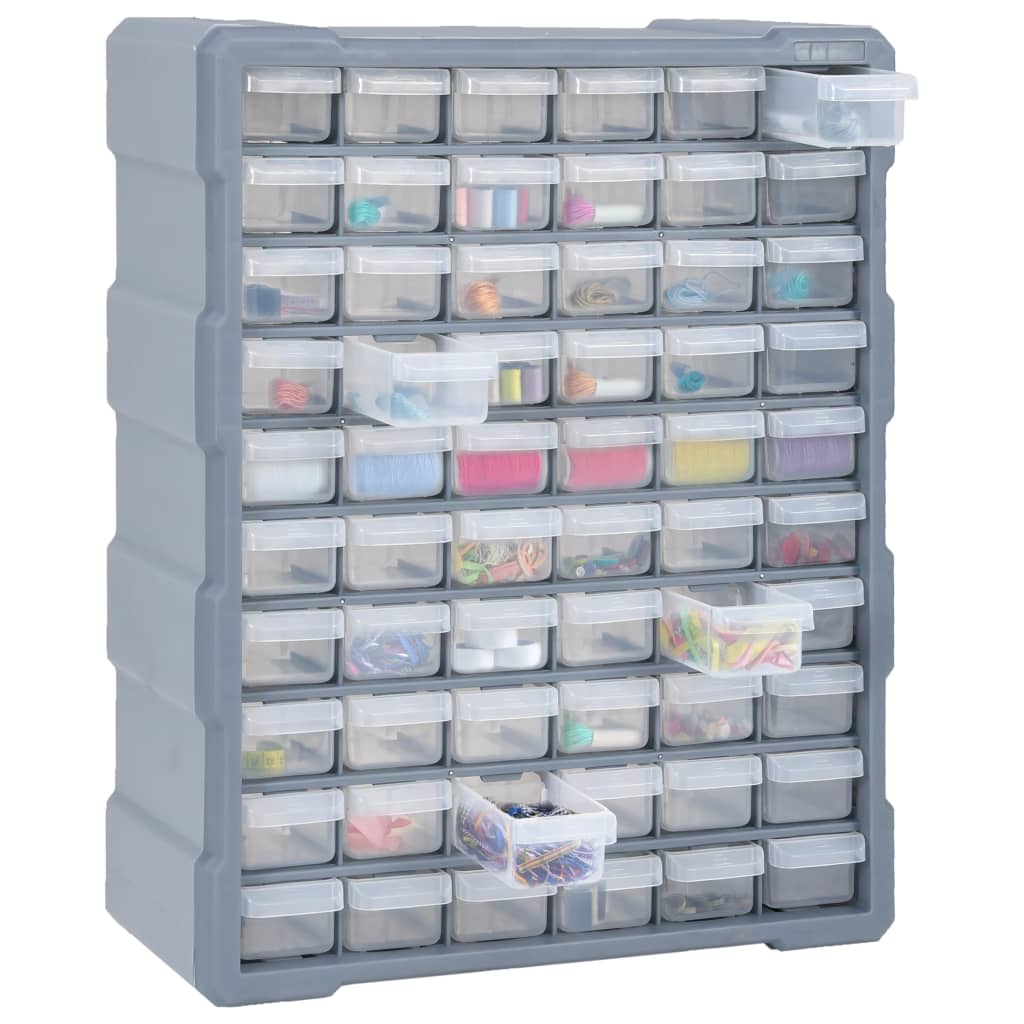 vidaXL Organizer z 60 szufladkami, 38x16x47,5 cm