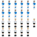 vidaXL Figurki do gry w piłkarzyki, na drążek 15,9 mm, 22 sztuki