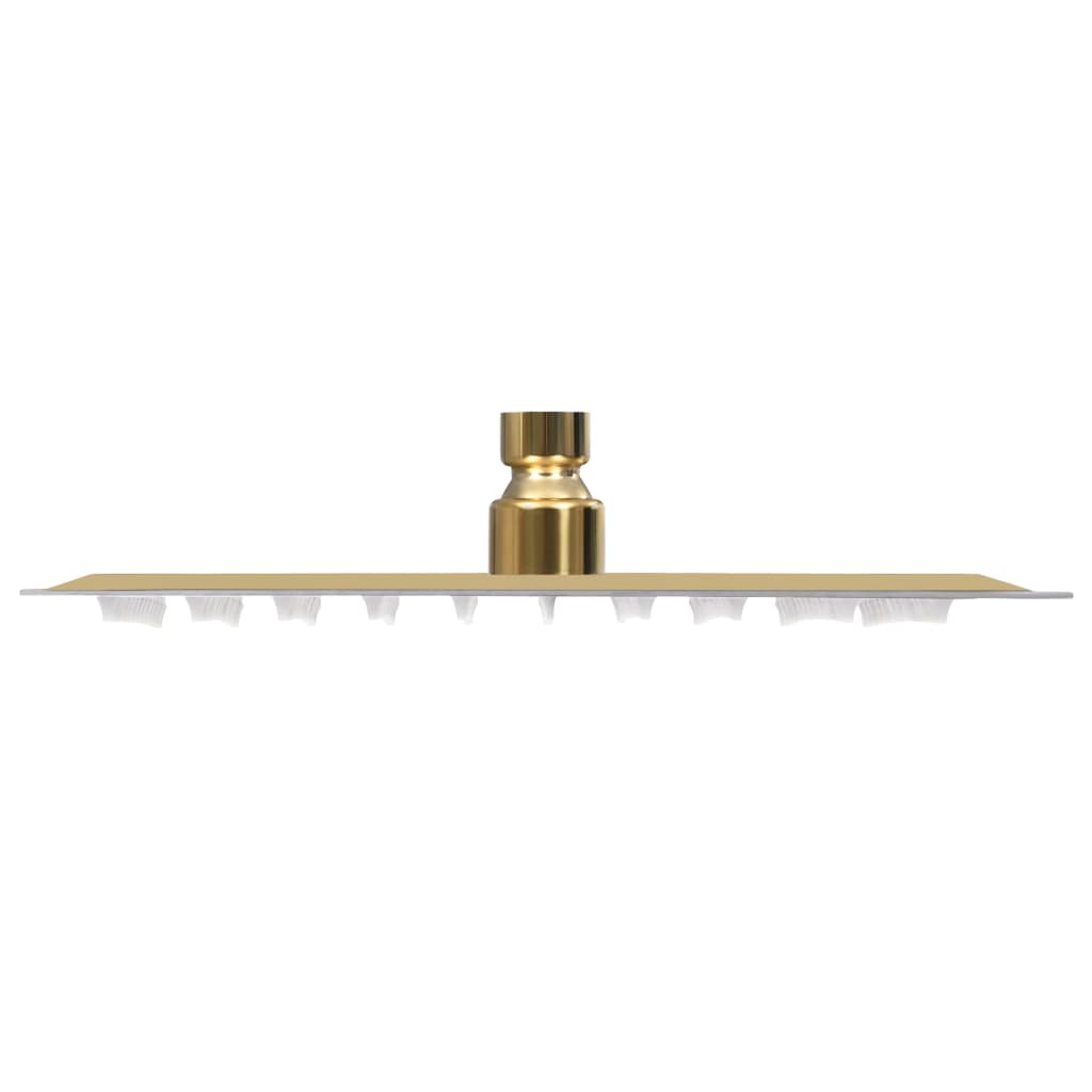 vidaXL Deszczownica ze stali nierdzewnej, 20x20 cm, kwadratowa, złota