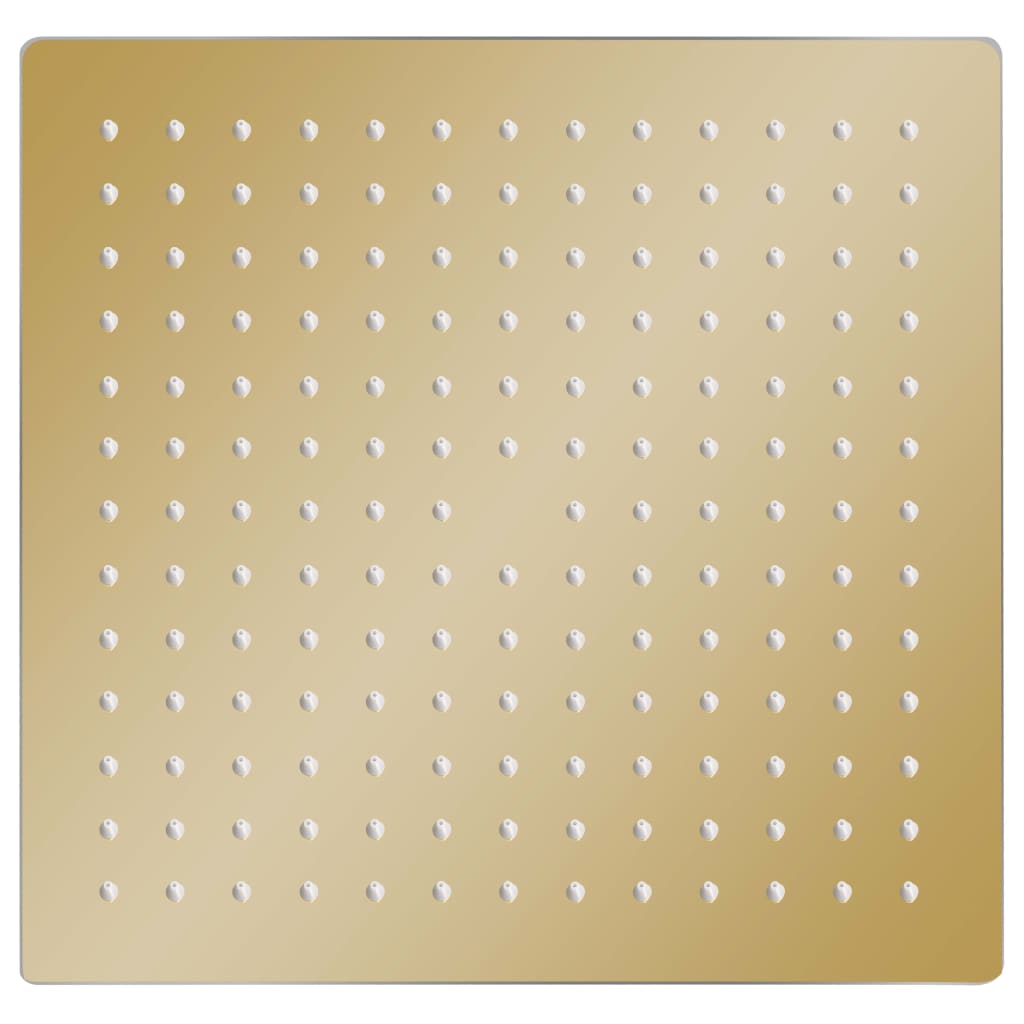 vidaXL Deszczownica ze stali nierdzewnej, 30x30 cm, kwadratowa, złota