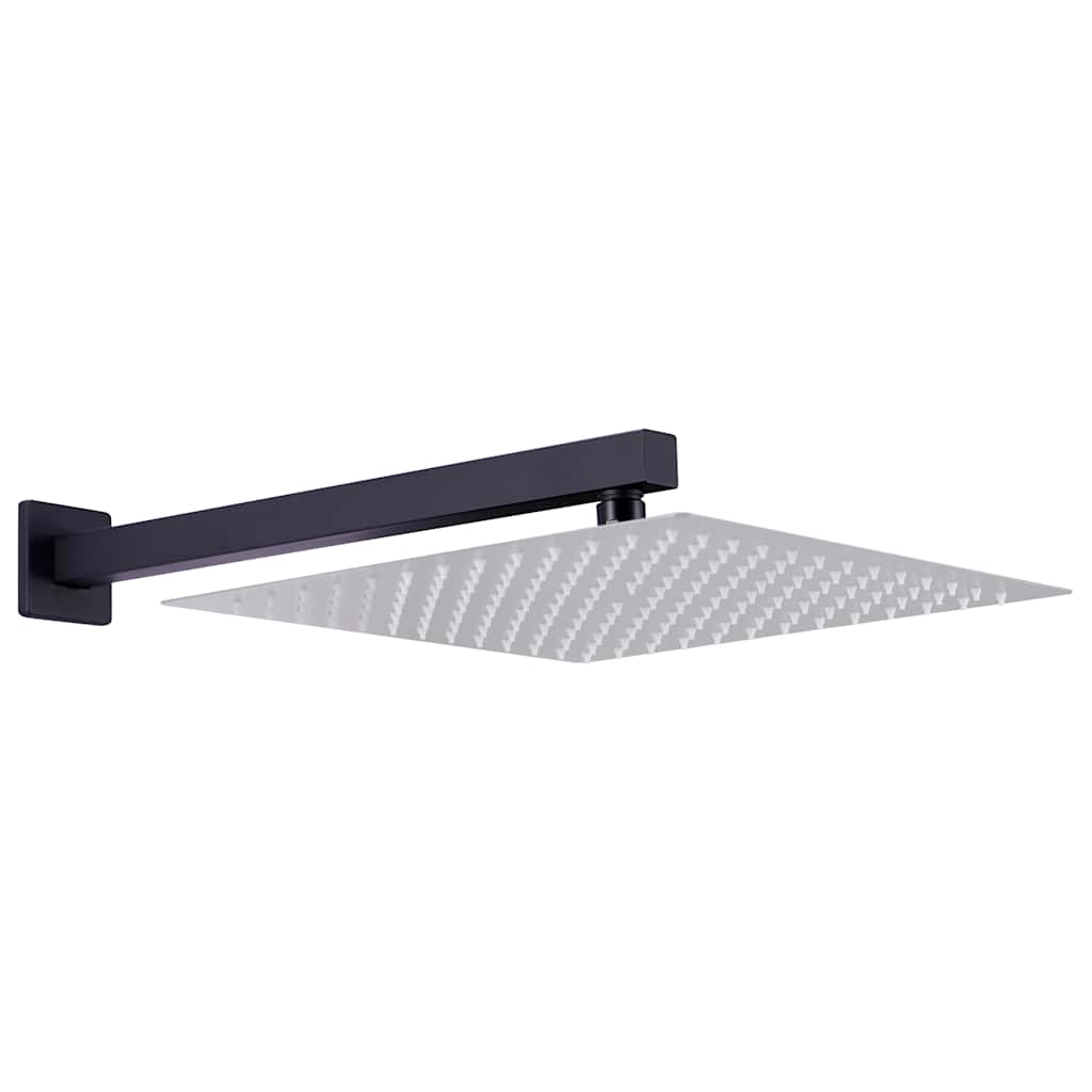 vidaXL Ramię do deszczownicy, kwadratowe, stal 201, czarne, 40 cm