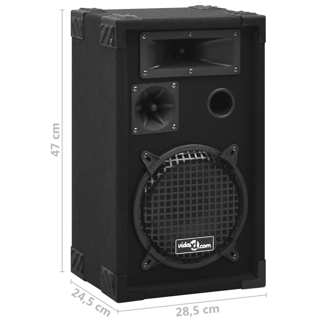 vidaXL Profesjonalne, sceniczne głośniki pasywne HiFi, 2 szt., 800 W