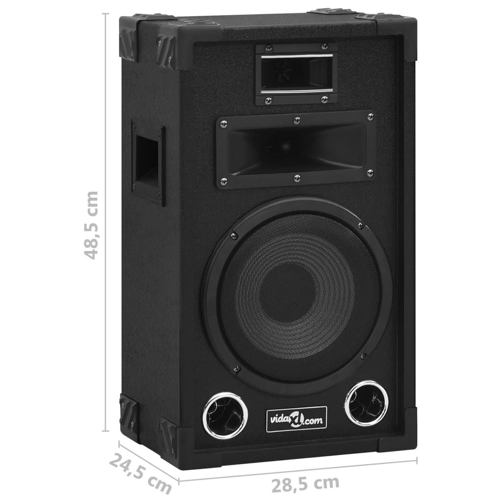 vidaXL Profesjonalne, sceniczne głośniki pasywne HiFi, 2 szt., 800 W