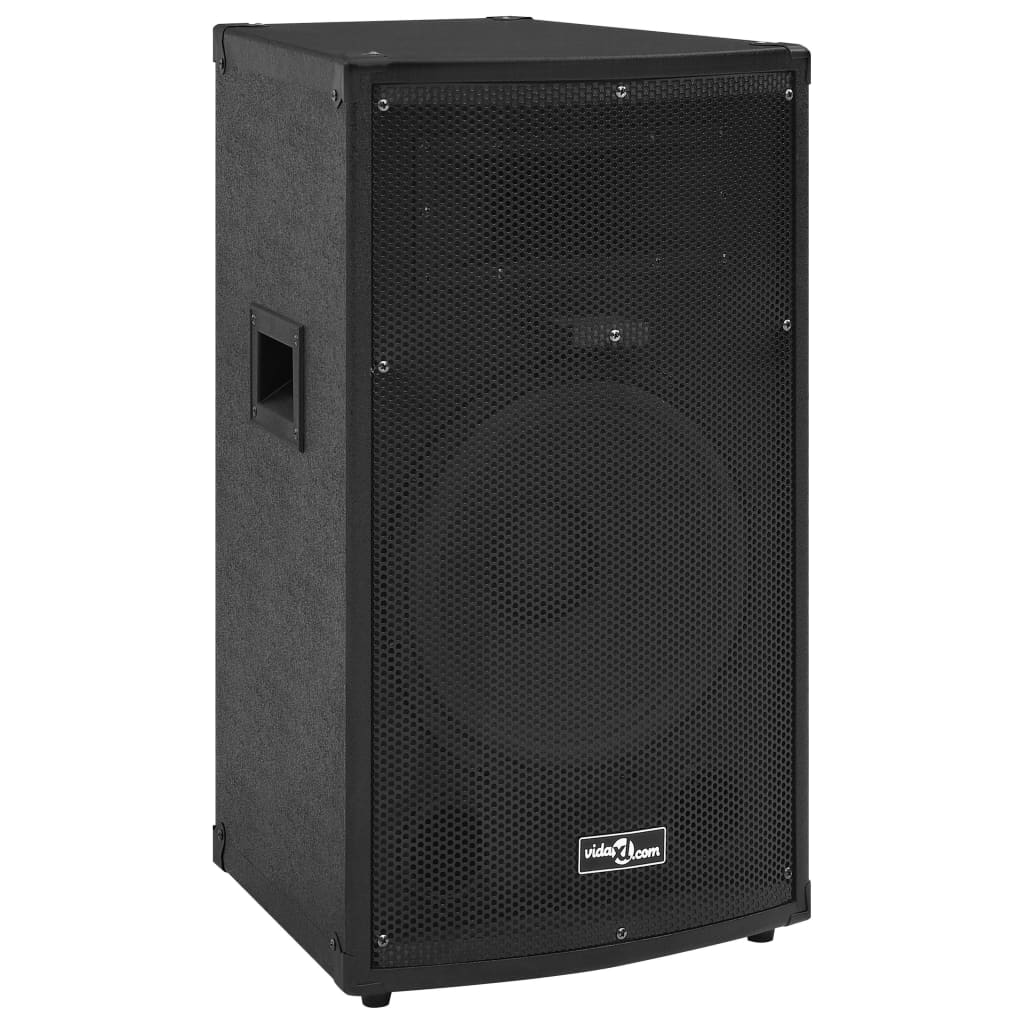 vidaXL Profesjonalny głośnik pasywny HiFi, 1000 W, czarny, 37x37x64 cm