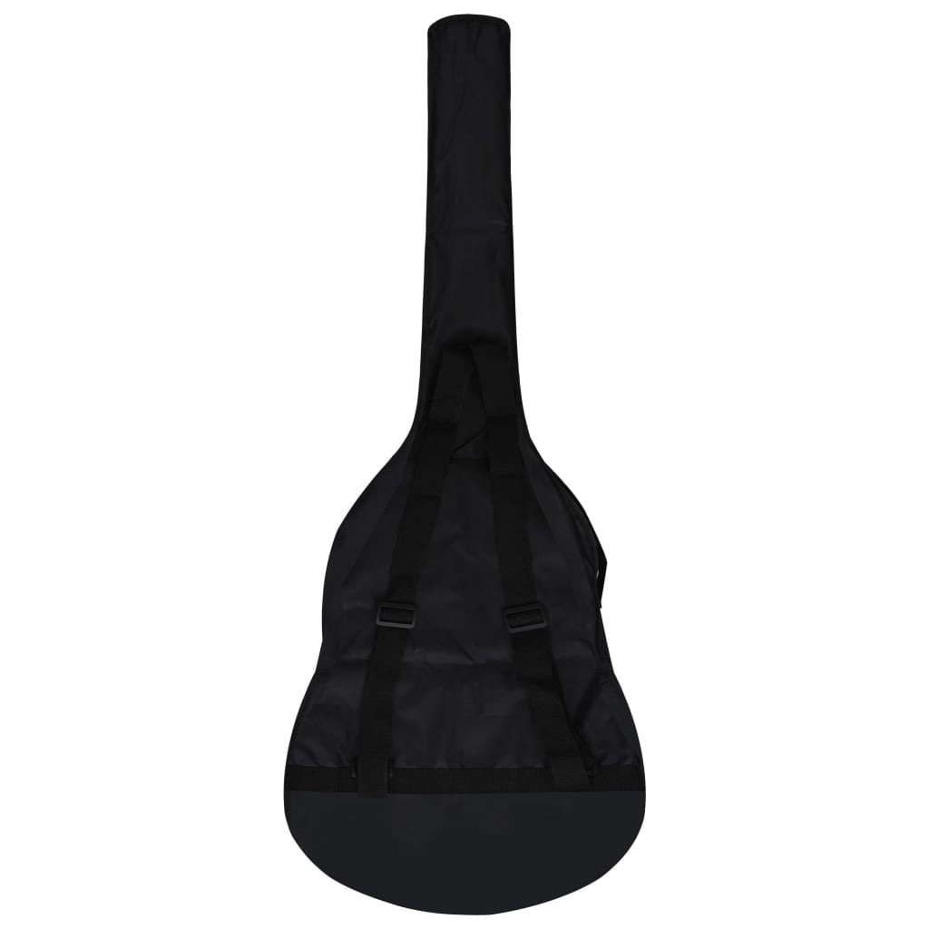 vidaXL Gitara klasyczna dla początkujących z torbą, czarna, 3/4, 36"