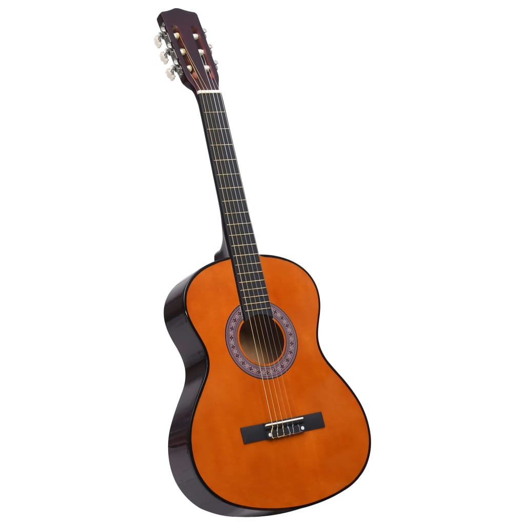 vidaXL Gitara klasyczna dla początkujących, 3/4, 36", z pokrowcem