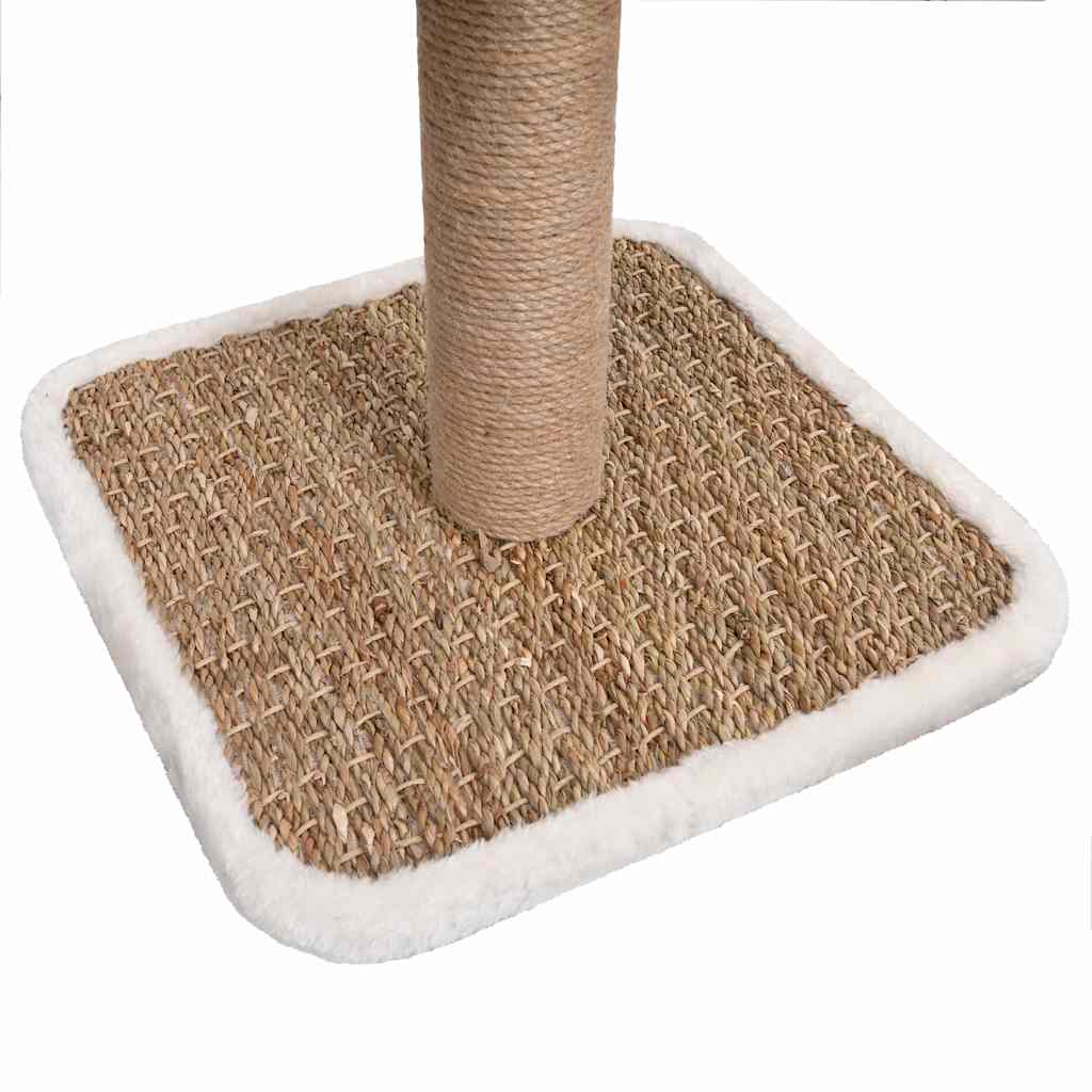 vidaXL Drapak dla kota z legowiskiem i zabawką, 56 cm, trawa morska