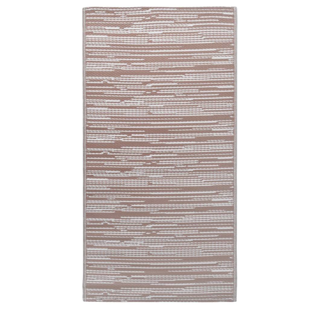 vidaXL Dywan na zewnątrz, ARAKIL brązowy, 120x180 cm, PP