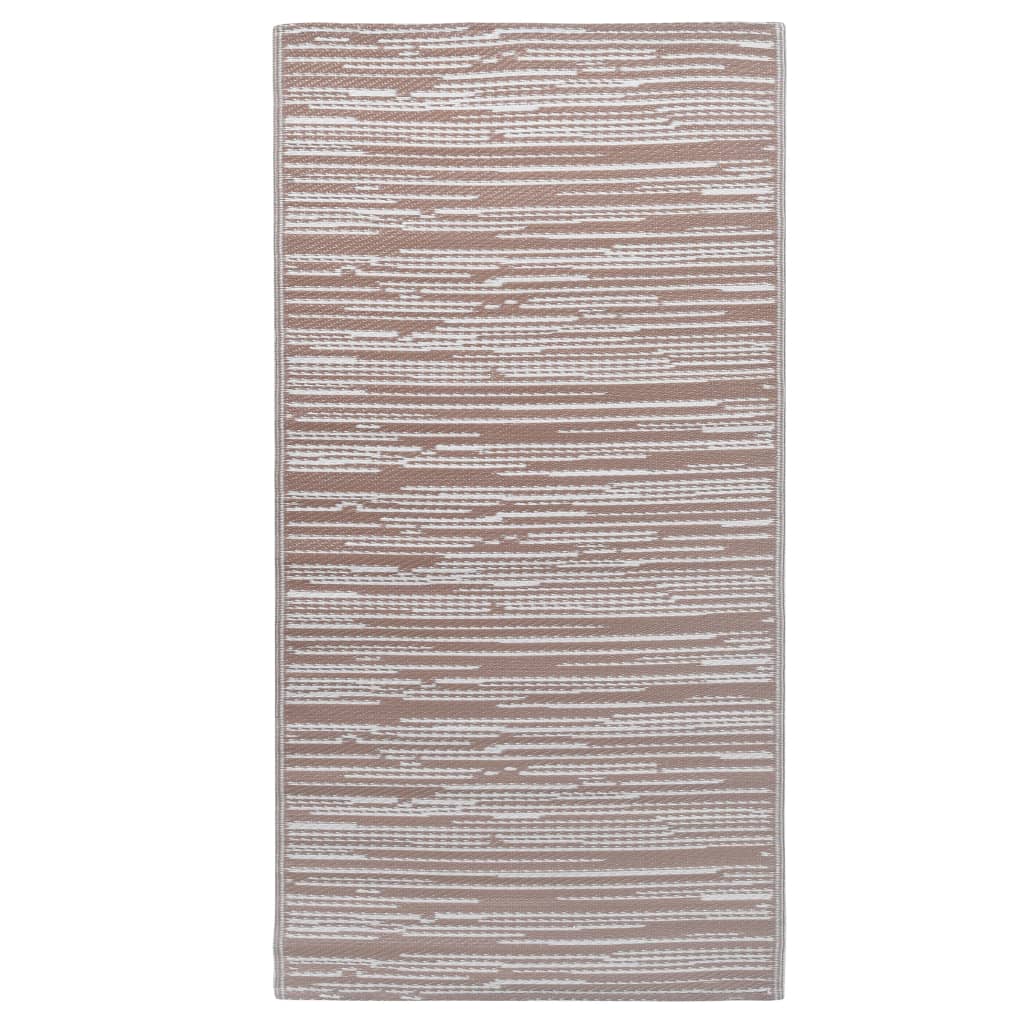 vidaXL Dywan na zewnątrz, ARAKIL brązowy, 190x290 cm, PP
