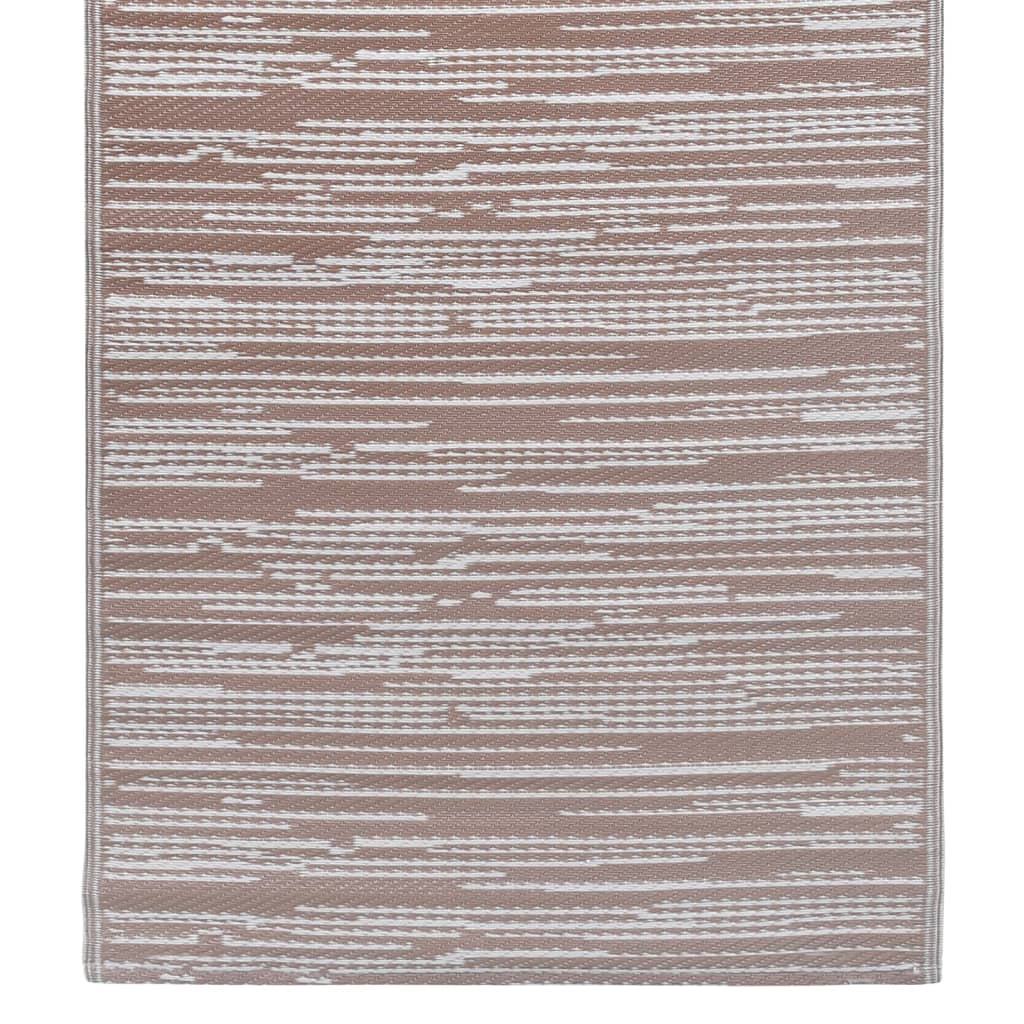 vidaXL Dywan na zewnątrz, ARAKIL brązowy, 190x290 cm, PP