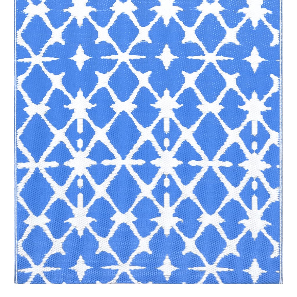 vidaXL Dywan na zewnątrz, ARAKIL niebiesko-biały, 160x230 cm, PP