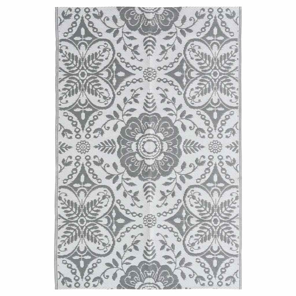 vidaXL Dywan na zewnątrz, ARAKIL jasnoszary, 190x290 cm, PP