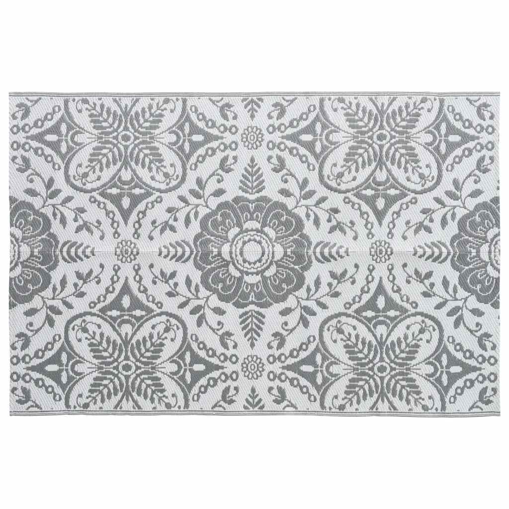 vidaXL Dywan na zewnątrz, ARAKIL jasnoszary, 190x290 cm, PP