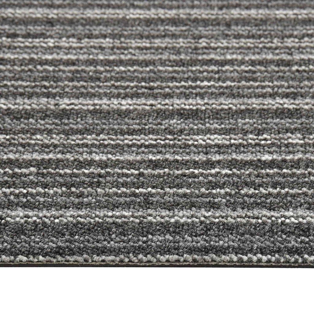 vidaXL Dywan 20 pcs Antracytowy w paski 50 x 50 cm 100% polipropylen